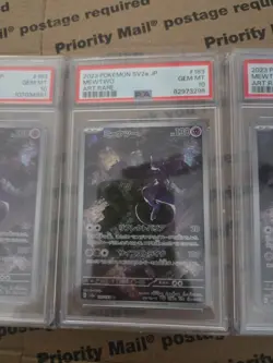 PSA 10 Gem Mint JPN Mewtwo AR sv2a S&V 151 183/165 Pokemon 4 Available - Image 3