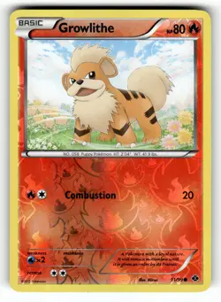 Pokemon: Next Destinies Growlithe (11) #11/99 Common,Reverse Holo .VO5 - Image 1