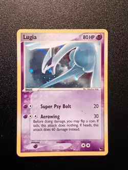 Pokemon Lugia 2007 Pop Series Promos 5 2/17 Holo Rare Card - Image 1