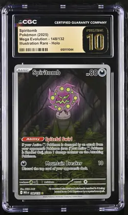 Pokemon Spiritomb 148/132 Illustration Rare Mega Evolution - CGC 10 PRISTINE - Image 1