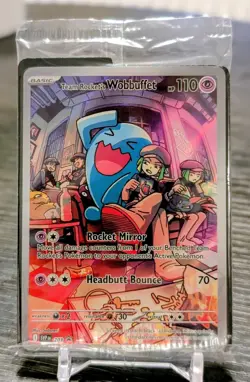 Team Rocket's Wobbuffet 203 - Black Star Promo - SEALED - Pokemon TCG - NM 2 - Image 1