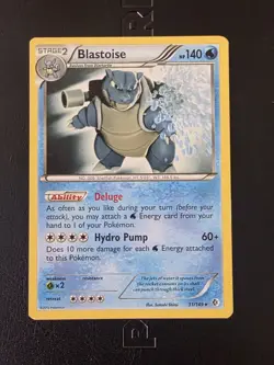 Pokemon Blastoise 31/149 Non-Holo Rare Boundaries Crossed Deck Exclusive LP - Image 1