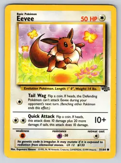 Eevee 51/64 Pokemon Jungle Regular - Image 1