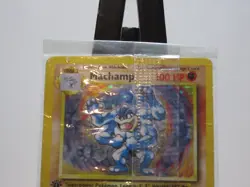 Machamp 1999 Base Set 1st Edition SEALED 8/102 Holo Rare Pokemon WOTC Vintage - Image 2