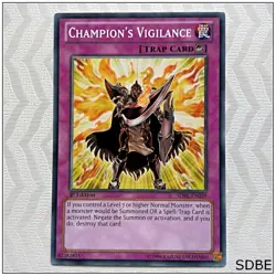Champion's Vigilance - SDBE-EN039 - Common 1st Edition Yugioh - Image 1