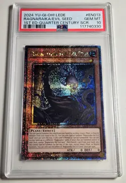 YU-GI-OH! LEGACY OF DESTRUCTION Ragnaraika The Evil Seed LEDE-EN013 QCR PSA 10 - Image 4