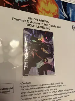 Bandai Namco Union Arena Solo Leveling Sung Jinwoo Playmat - BNCD 25/26 - Image 3