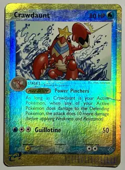 Crawdaunt 3/97 (DMG) Reverse Holo EX Dragon 2003 Pokemon Card TCG - Image 1