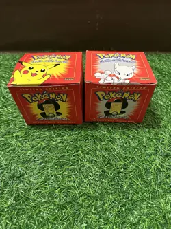 SEALED* 1999 Burger King Mewtwo & Pikachu 23K Gold Trading Card w/ Original Box - Image 1