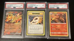 Pokemon Charizard PSA Graded Card Lot Mint 9 ex, Spirit Link, Detective Pikachu - Image 1