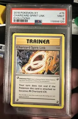 Pokemon Charizard PSA Graded Card Lot Mint 9 ex, Spirit Link, Detective Pikachu - Image 4