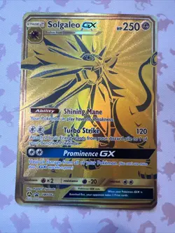 Solgaleo GX - SM104a - Pokemon Sun & Moon Promo Alternate Ultra Rare Card NM - Image 1