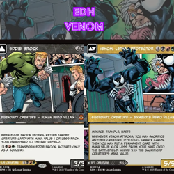 EDH - Venom, Lethal Protector, MTG Commander Deck, Bracket 2, Spider-Man x MTG - Image 1