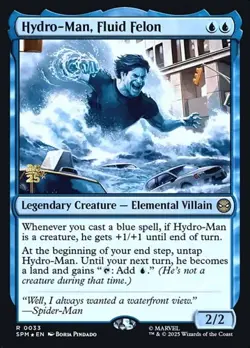 Hydro-Man, Fluid Felon - Foil Prerelease Promo SPM LP MTG - Image 1