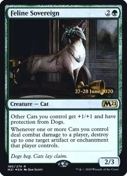 Feline Sovereign - Foil Prerelease Promo Core Set 2021 LP MTG - Image 1