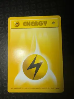 Pokemon 1st edition Lightning Energy Shadowless Base Set 100/102 - Image 2