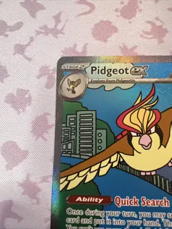 Pokemon Pidgeot ex 225/197 Obsidian Flames Special Illustration Rare Holo NM - Image 4