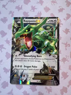 Rayquaza EX 75/108 XY Roaring Skies Extended Art Ultra Rare Holo Pokemon 2015 LP - Image 1