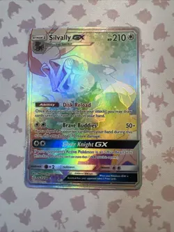 Pokemon TCG Silvally GX Cosmic Eclipse Secret Rare Rainbow #262/236 - Image 1