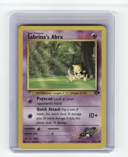 Sabrina's Abra (94) Gym Challenge Common Pokemon Near Mint or Better - Image 1