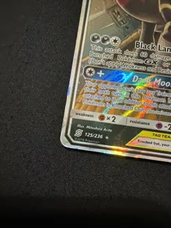 2019 Pokemon Sun & Moon Umbreon and Darkrai GX Unified Minds Tag Team 125/236 - Image 2