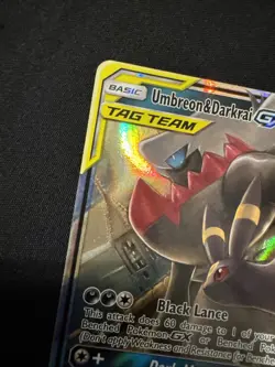 2019 Pokemon Sun & Moon Umbreon and Darkrai GX Unified Minds Tag Team 125/236 - Image 5