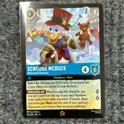 Disney Lorcana Winterspell Scrooge McDuck Reformed Ebenezer Legendary 152/204 NM - Image 2