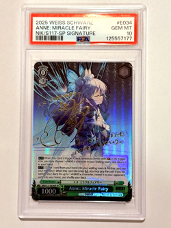 WS Goddess of Victory: NIKKE - Anne: Miracle Fairy SP Gold Signature Foil PSA 10 - Image 1