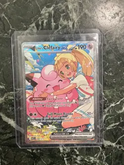 Pokemon Lillie's Clefairy EX Foil Fairy Basic Card 280/217 Ascended Heroes - Image 1