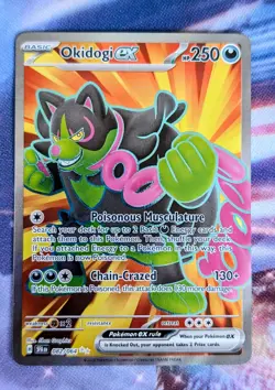 OKIDOGI EX 082/064 Shrouded Fable Pokemon TCG Card NM - Image 1