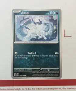 Absol 030/064 Common Shrouded Fable Pokemon Card - NM Near Mint - Image 1