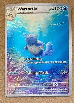 Wartortle 171/165 Sv: Scarlet & Violet 151 Holo Full Art Pokemon Card - Image 1