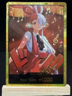 DON!! Card (Uta) (Gold) One Piece Heroines Edition (EB-03) Card Your Turn +1000 - Image 1
