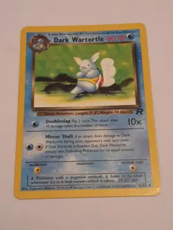 Pokemon Card Dark Wartortle 46/82 Team Rocket Uncommon WOTC - Image 1