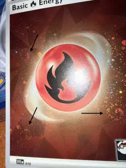 Pokemon TCG Basic Fire Energy Prize Pack Series Foil Card 010 2024 TRIPLE SWIRL - Image 1