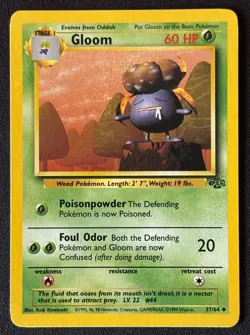 Unlimited Gloom - Jungle - #37/64 - Vintage Pokemon Card 1999 WOTC - Image 1