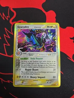Pokemon TCG Gyarados Holo Rare Card 8/110 Holon Phantoms Delta Species 2006 - Image 1