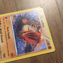 Groudon XY52 MP Cosmos Holo Promo 2015 Pokemon XY Black Star Card - Image 3