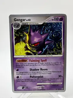 Pokemon Gengar 18/100 - Rare 2009 World Championships Promo Jason Martinez DMG - Image 1