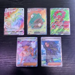 POKEMON FULL ART LOT OF 5. Trainer, pokemon, Rainbow, 🌈 - Image 1