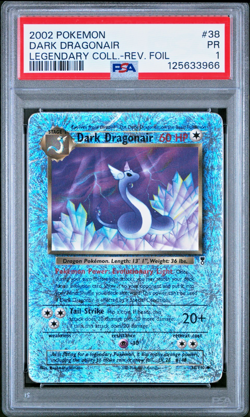 PSA 1 2002 Pokemon Legendary Collection Dark Dragonair 38/110 Reverse Holo Foil - Image 1