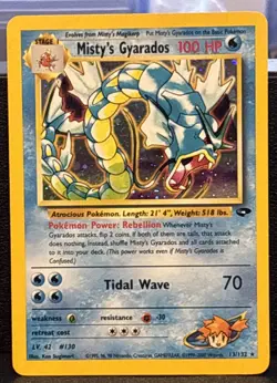 Pokemon TCG Misty's Gyarados Holo Rare Gym Challenge 13/132 Unlimited Edition - Image 1
