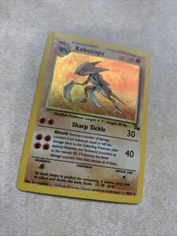 Pokemon TCG Kabutops 9/62 Fossil Holo Vintage WOTC 1999 - Image 2