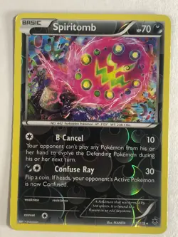 Pokemon TCG Phantom Forces Reverse Holographic Spiritomb 55/119 Near Mint - Image 1