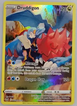 Druddigon TG09/TG30 Pokemon Sword & Shield - Silver Tempest Trainer Gallery Holo - Image 1