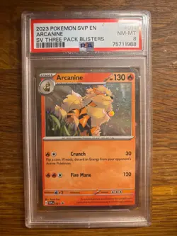 Pokemon TCG Arcanine SVP Black Star Promos SVP011 Holo Promo Cosmos Holo Rare... - Image 1