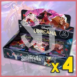 Disney Lorcana TCG: Rise of the Floodborn Booster Box Case 4 Boxes - Image 1