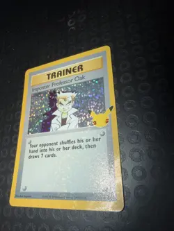 Imposter Professor Oak Pokemon Celebrations 25th Anniversary 73/102 Holo Card - Image 3