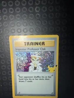 Imposter Professor Oak Pokemon Celebrations 25th Anniversary 73/102 Holo Card - Image 5