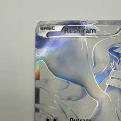Reshiram 113/114 Holo Full Art Black and White Pokemon Card - DAMAGED - Image 3